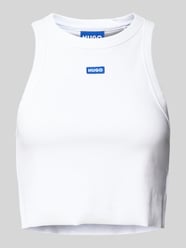 Tanktop mit Label-Detail von Hugo Blue Weiß - 33