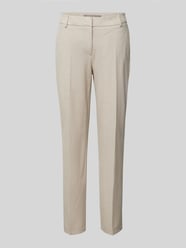 Regular Fit Stoffhose mit Bügelfalten von Christian Berg Woman Selection Beige - 2