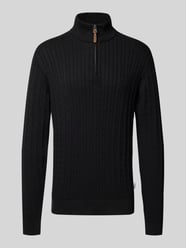 Schipperstrui met kabelpatroon en labeldetail van Lindbergh - 10