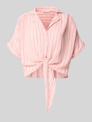 regular fit overhemdblouse van pure viscose model 'PAULA' van ONLY Fuchsia - 20