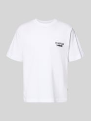 t-shirt z nadrukiem z napisem model 'NORREBRO' od JACK & JONES - 11