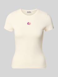 slim fit T-shirt met motiefstitching van REVIEW - 1