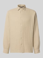 Regular Fit Freizeithemd mit Kentkragen von Lindbergh Beige - 8