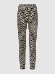 Schlupfhose mit Allover-Muster Modell 'Zene'  von Gardeur Schwarz - 2