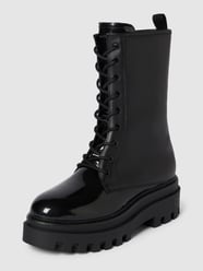 Schnürboots aus Leder mit Plateausohle von Calvin Klein Jeans Schwarz - 24