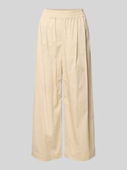 Regular Fit Weite Hose aus reiner Baumwolle Modell 'GOLFO' von Weekend Max Mara Beige - 13