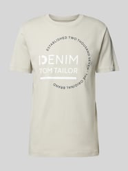 T-shirt met ronde hals van Tom Tailor Denim Grijs / zwart - 2
