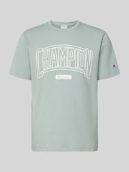 t-shirt z logo i okrągłym dekoltem od Champion - 44
