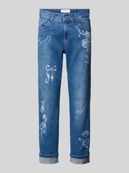 Jeans met omslag en motiefprint model 'Darlene Beauty' van ANGELS - 39