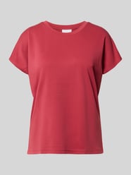 T-Shirt aus Modal-Mix mit Rundhalsausschnitt von Jake*s Collection Pink - 11