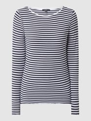 Shirt met lange mouwen met streepmotief van Esprit Collection Blauw / turquoise - 31