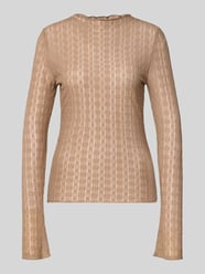 Longsleeve z falowanym brzegiem model 'Zahara' od OH APRIL - 19