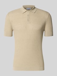 slim fit poloshirt van viscosemix van Antony Morato Beige - 6