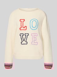 Gebreide pullover van alpacamix met stitching van Lanius - 20