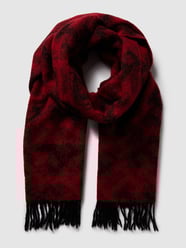 Sjaal met all-over logo, model 'ICONIC MONOGRAM BLANKET' van Tommy Hilfiger Rood - 32