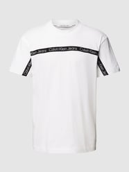 T-Shirt mit Label-Print von Calvin Klein Jeans Weiß - 36