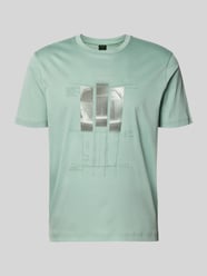 T-shirt z czystej bawełny, krój regular fit, model 'SPIRIT70' od BOSS Green - 9