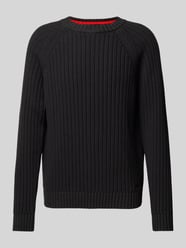 Gebreide pullover met ronde hals, model 'Sribben' van HUGO - 29