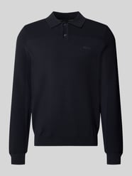 Koszulka polo o kroju relaxed fit z dodatkiem wełny model 'KN_Momentum-X PL' od BOSS Green - 4