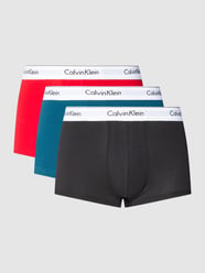 Trunks mit Logo-Bund im 3er-Pack von Calvin Klein Underwear Rot - 4