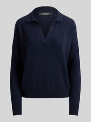 relaxed fit pullover van katoenmix met polokraag van Lauren Ralph Lauren - 18