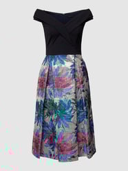 Cocktailkleid mit floralem Muster von Swing Blau - 12