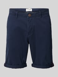 Regular Fit Bermudas in unifarbenem Design Modell 'BOWIE' von Jack & Jones Blau - 37