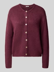 Cardigan aus Alpaka-Mix mit Rundhalsausschnitt von s.Oliver RED LABEL Bordeaux - 31