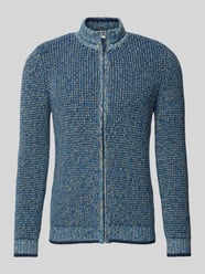 Strickjacke mit Reißverschluss von RAGMAN Blau - 11