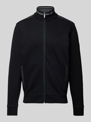 Sweatjacke mit Reißverschluss von bugatti Schwarz - 47