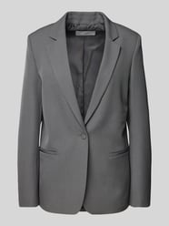 Blazer mit Leistentaschen von Jake*s Collection Grau - 4