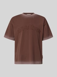 T-shirt z Wyhaftowane logo i Okrągły dekolt od ANOTHER COTTON LAB - 6