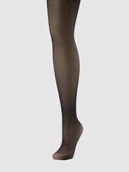 Netpanty met platte naden van Falke Zwart - 48