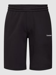 Sweatshorts mit Label-Print von CK Calvin Klein Schwarz - 23