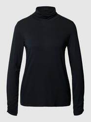 Longsleeve mit Stehkragen in unifarbenem Design von Betty Barclay Schwarz - 24