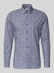 Koszula biznesowa o kroju slim fit z bawełny z kołnierzykiem typu kent od OLYMP Level 5 - 10
