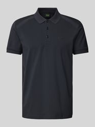 Poloshirt mit Label-Print Modell 'Paddy' von BOSS Green Blau - 43