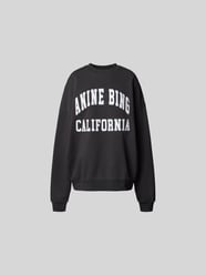 Oversized Sweatshirt mit Label-Print von Anine Bing - 5