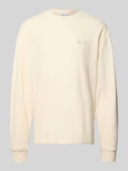 Regular Fit Sweatshirt mit Strukturmuster von Karl Kani - 17