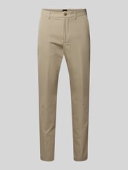 Slim fit pantalon van katoenmix, model 'KANTON' van BOSS Beige - 15