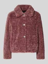 Regular Fit Jacke aus Teddyfell mit Umlegekragen von Fuchs Schmitt Pink - 20