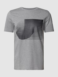 T-shirt met logoprint van BOSS Green Grijs / zwart - 40