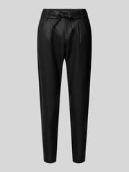 Straight leg broek van kunstleer met elastische band, model 'POPTRASH' van Only - 8