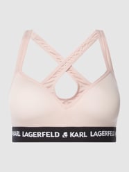 Bustier aus Lyocell-Elasthan-Mix - wattiert  von Karl Lagerfeld Rosa - 31