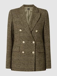 Blazer met glencheck, model 'Orso' van Pennyblack Groen - 6
