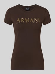 slim fit T-shirt met labelprint van Armani Exchange - 11