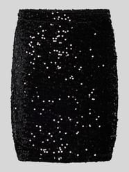 Figurbetonter Mini-Rock mit Paillettenbesatz Modell 'KAM' von Pieces - 31