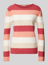 Regular Fit Strickpullover mit Baumwoll-Anteil von Tom Tailor Pink - 21