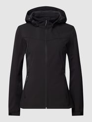 Kurtka softshell z nadrukiem z logo model ‘BRENHAM’ od Icepeak Czarny - 5