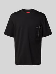 Regular fit T-shirt met borstzak, model 'Dargentee' van HUGO - 35